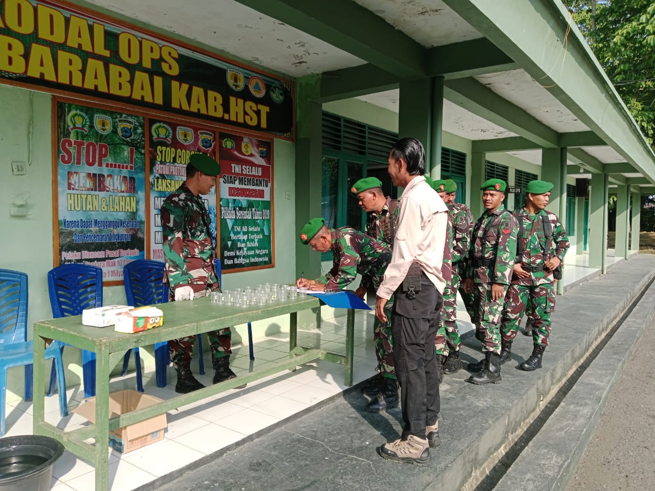 Cegah Penyalahgunaan Narkoba, Kodim 1002/HST Lakukan Tes Urine