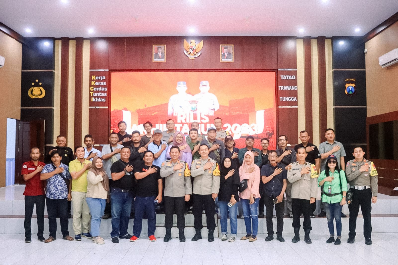 Polres Blitar Kota Gelar Release Akhir Tahun 2023