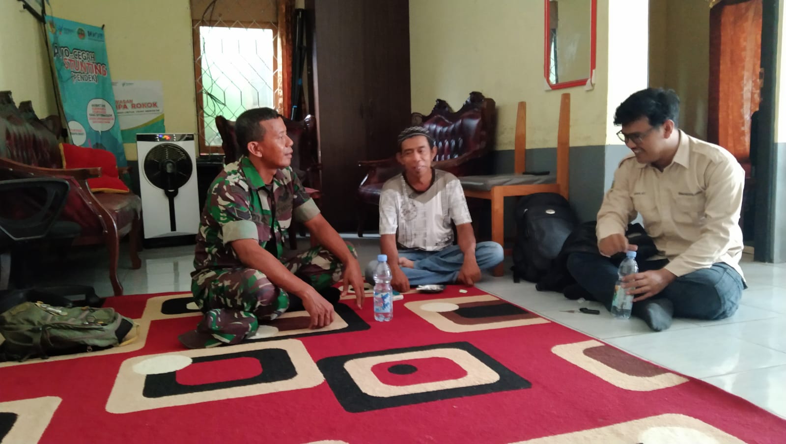 Jaga Hubungan Baik Dengan Warga Binaan, Babinsa Kodim 1002/HST Lakukan Komsos