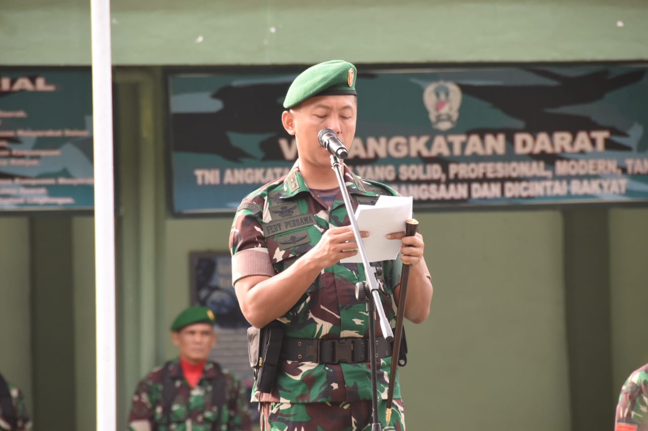 Upacara 17-an, Dandim 1002/HST Bacakan Amanat Panglima TNI