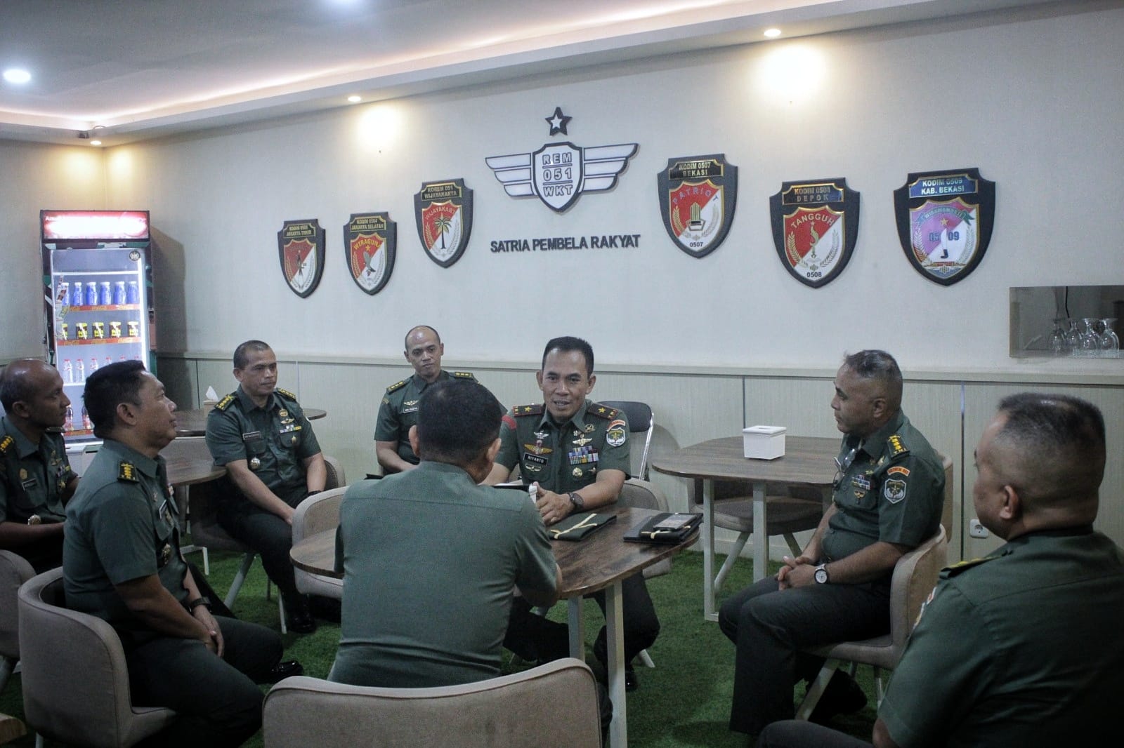 Korem 051/Wijayakarta Terima Tim Verifikasi Lapangan Pembangunan Zona Integritas (ZI) TNI AD TA. 2024