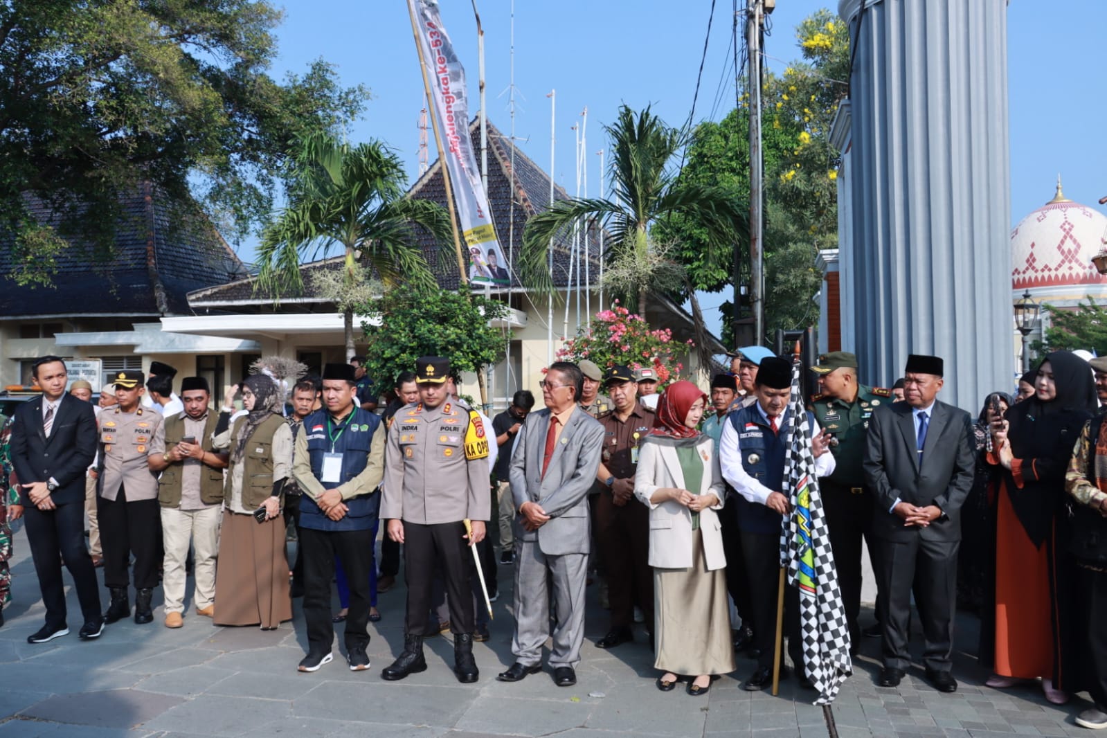Kapolres Majalengka Hadiri Upacara Pelepasan Jemaah Haji Kloter 20 KJT