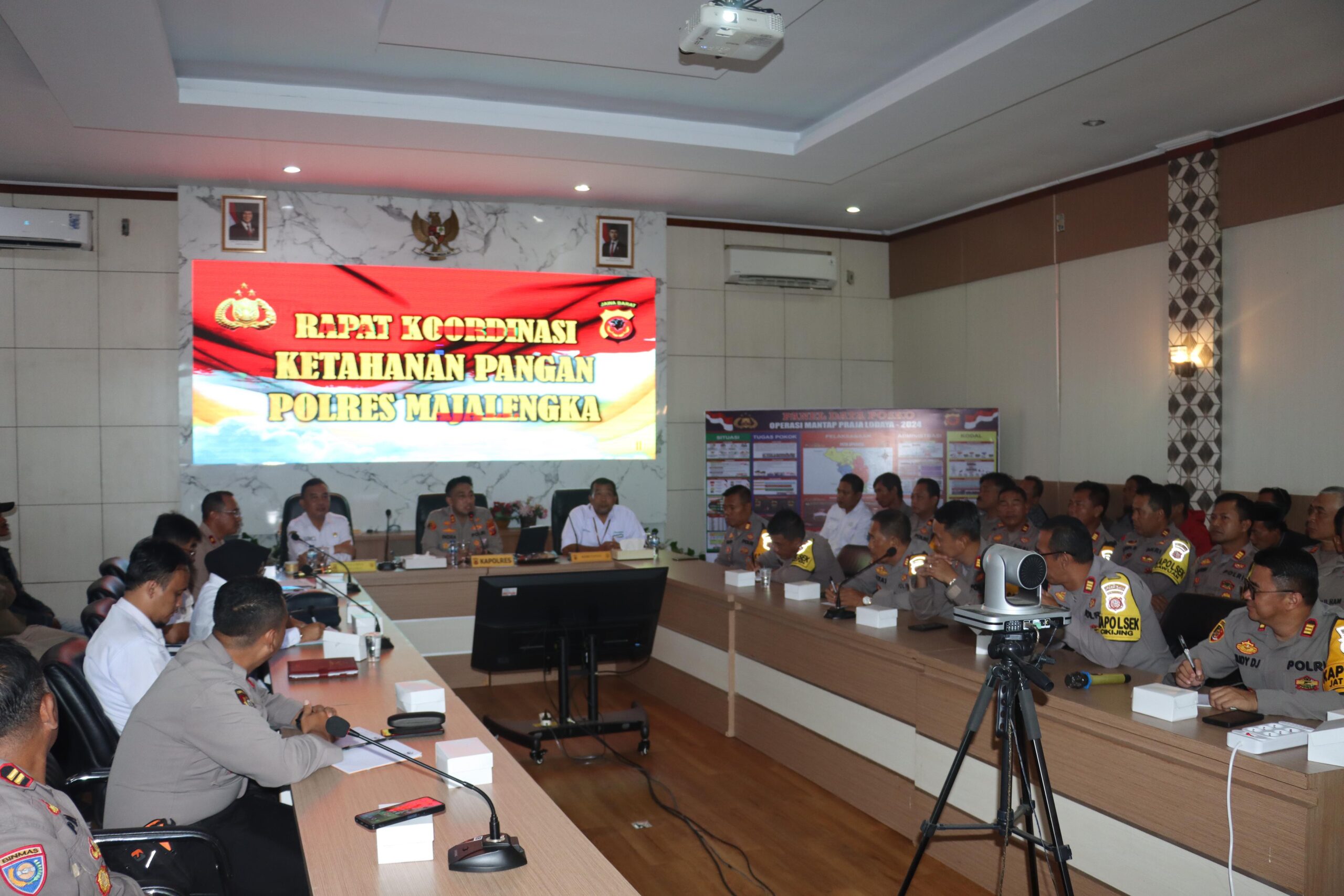 Kapolres Majalengka Pimpin Rakor Ketahanan Pangan Tindak Lanjut Asta Cita Presiden RI Prabowo Subianto