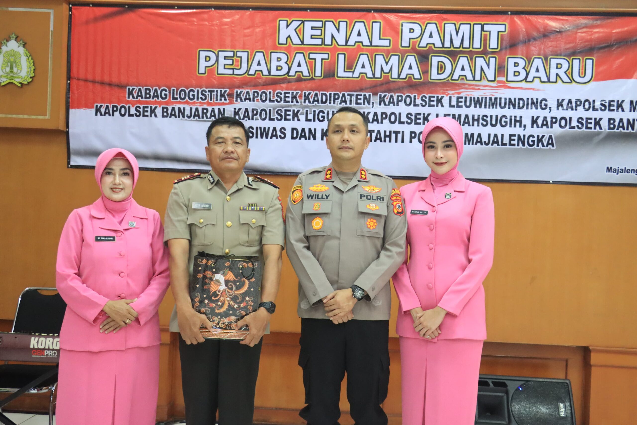 Kapolres Majalengka Pimpin Acara Kenal Pamit Pejabat Utama dan Kapolsek di Jajaran Polres Majalengka