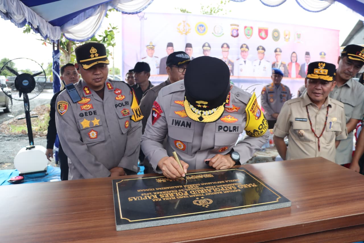 Kapolda Kalteng dan Gubernur Resmikan Mako Satpolairud, Keamanan Perairan Kapuas Diperkuat