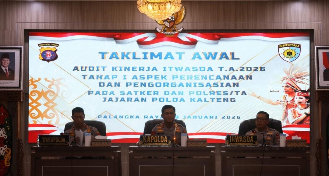 Kapolda Kalteng Buka Audit Kinerja Itwasda Tahap I TA 2026