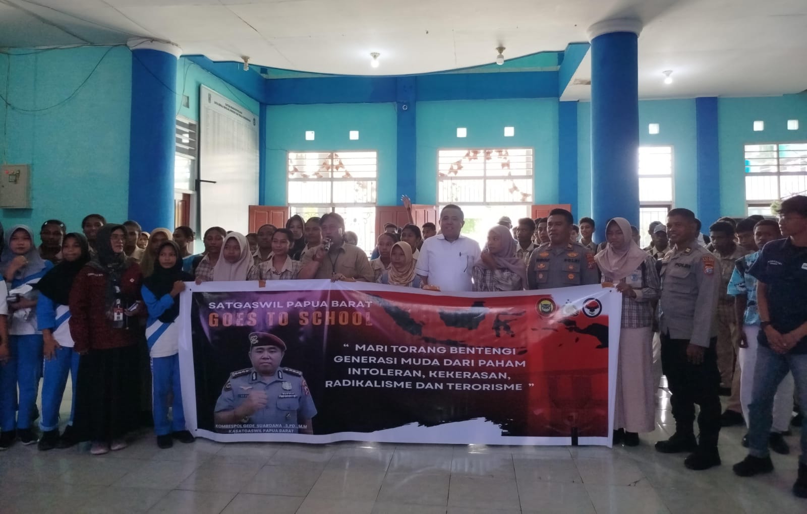 Bentengi Pelajar dari Radikalisme, Satgaswil Papua Barat Densus 88 Gelar Sosialisasi di SMAN 1 Raja Ampat