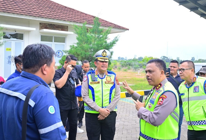 Jelang Mudik Lebaran 2026, Kakorlantas dan Kapolda Jambi Sidak Tol Bayung Lencir-Tempino