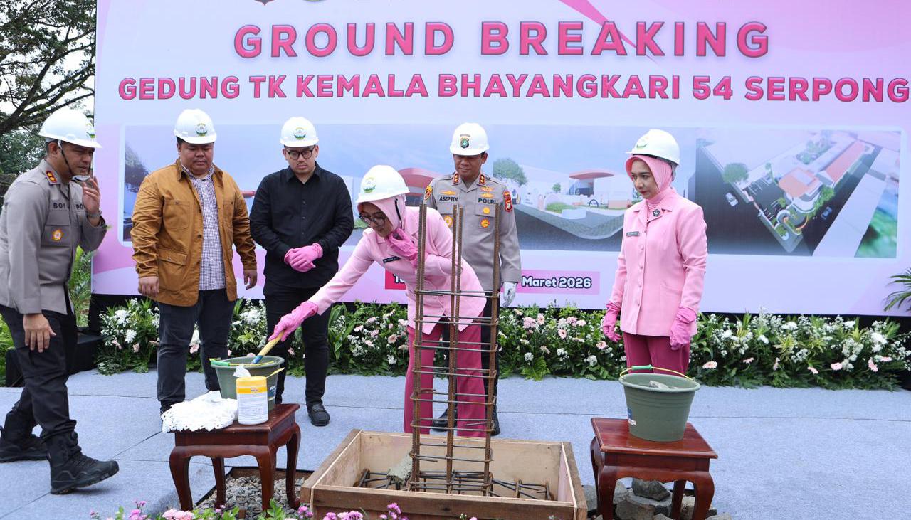 Groundbreaking TK Kemala Bhayangkari 54 Serpong, Dukung Pendidikan Anak Sejak Dini