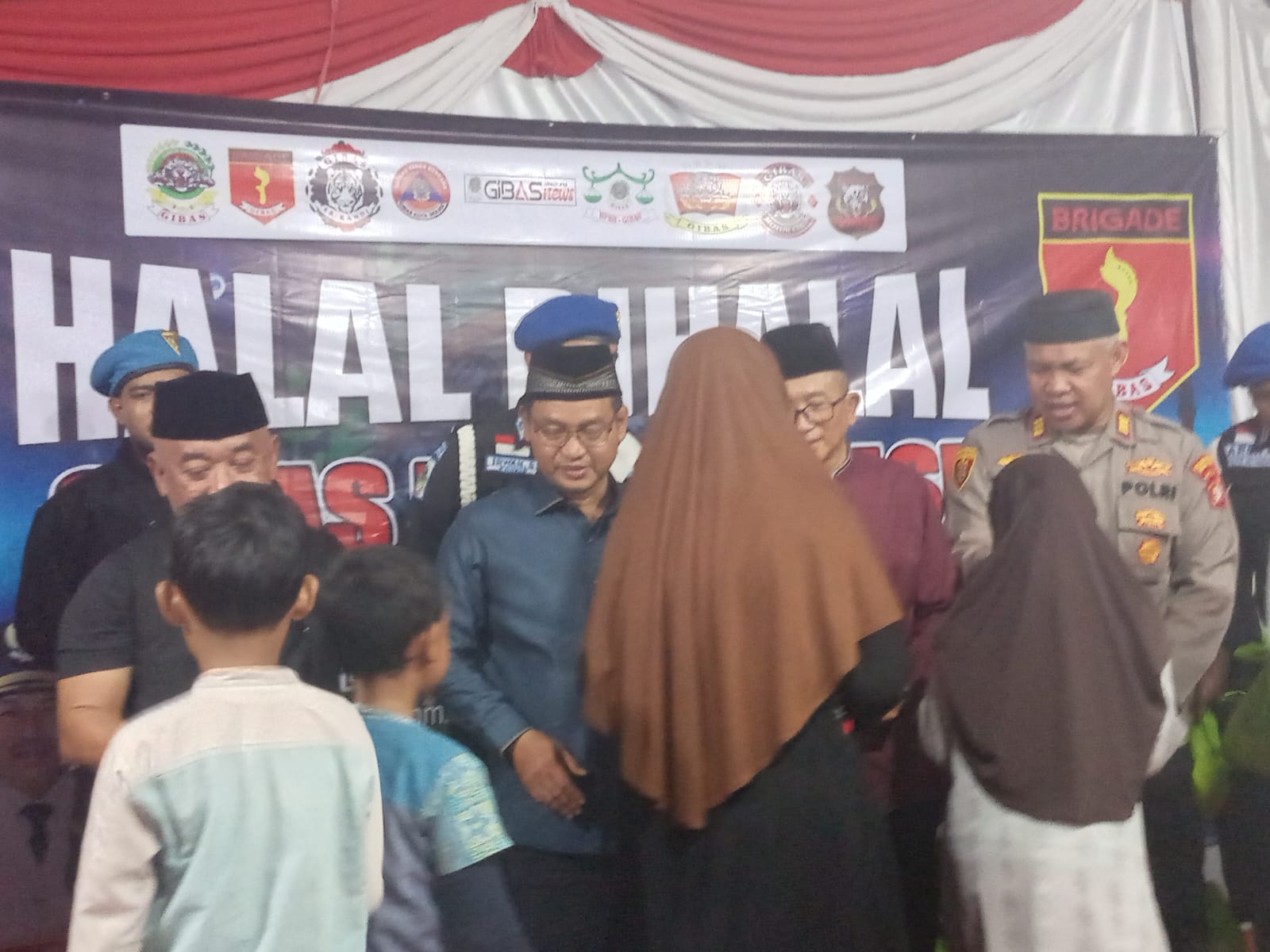 Kapolsek Bekasi Barat AKP Wahyudi Hadiri Halal Bihalal Keluarga Besar GIBAS 