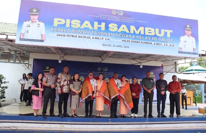 Pisah Sambut Karutan Balige Berlangsung Hangat, Kapolres Toba Tekankan Sinergitas