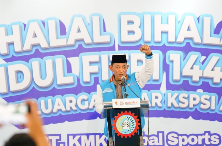 Halal Bihalal Bersama Buruh, Kapolri Dorong Sinergi Demi Stabilitas Ekonomi