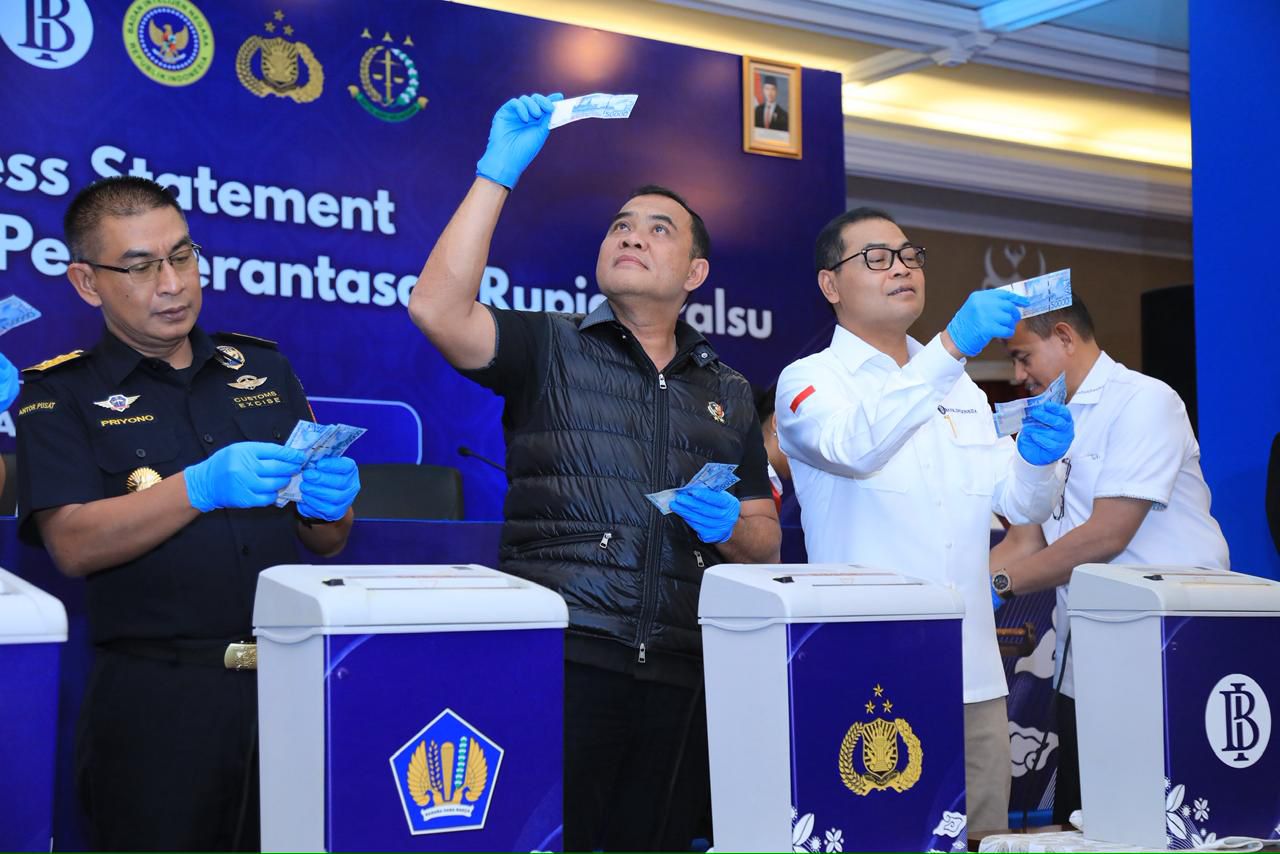 Bareskrim- Bank Indonesia Perketat Pengawasan, Uang Palsu Temuan 2017–2025 Dimusnahkan