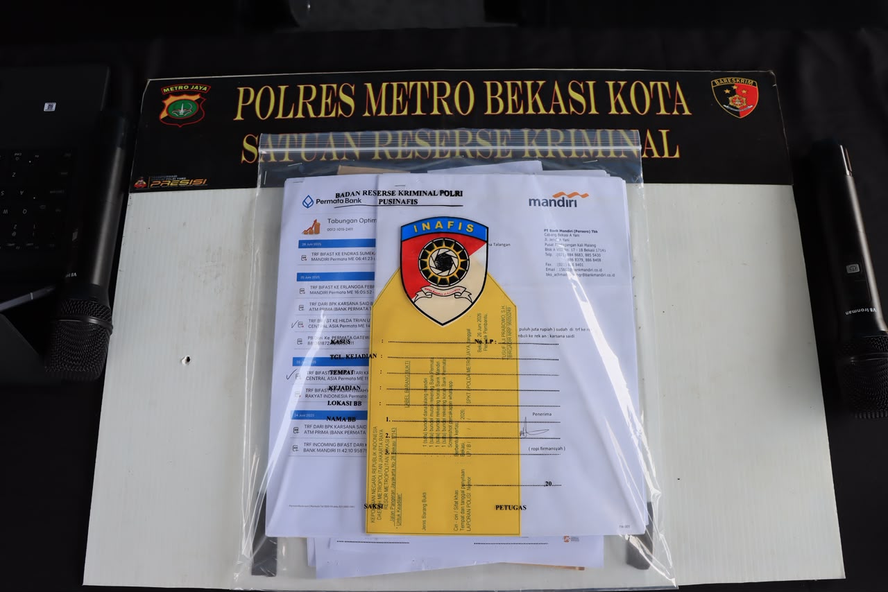 Mantan Pegawai Outsourcing Bank Diamankan, Diduga Tipu Nasabah Lansia Rp1,02 Miliar dengan Modus Investasi Dana Talangan Fiktif