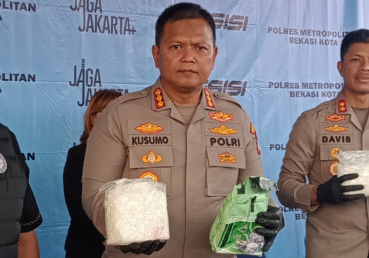 Polres Metro Bekasi Kota Bongkar Jaringan Narkoba Antarprovinsi, Sita Lebih dari 2 Kilogram Sabu