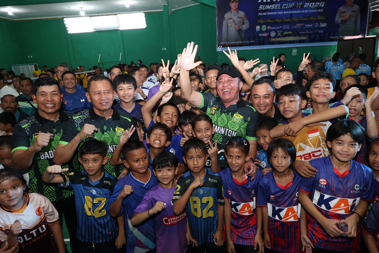 Perkuat Sinergi dengan Masyarakat, Polda Sumsel Gelar Badminton Kapolda Cup 2026 yang Diikuti Ribuan Peserta