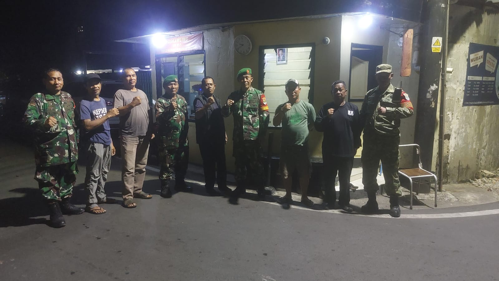 Patroli Malam Koramil 05/Kramat Jati–Makasar Perkuat Keamanan Wilayah Jaga Kondusivitas Lingkungan
