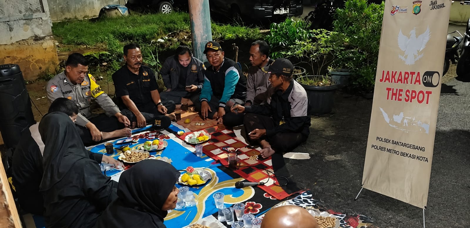 Jaga Jakarta On The Spot, Polsek Bantargebang Jemput Aspirasi Warga Cikiwul Perkuat Keamanan Lingkungan