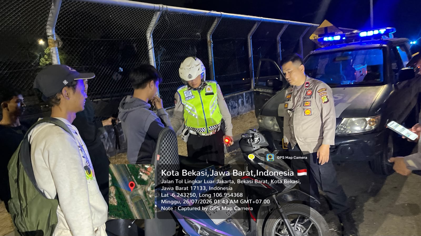 Jaga Jakarta On The Spot, Polsek Bekasi Barat Perkuat Patroli dan Razia Stasioner untuk Antisipasi Tawuran