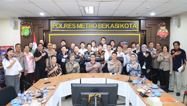 Polres Metro Bekasi Kota Terima Kunjungan Delegasi HTIIL Kepolisian Jepang, Perkuat Kerja Sama Investigasi